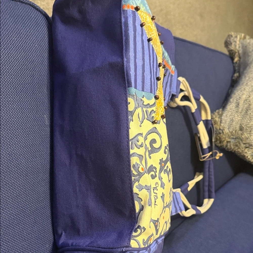 Blue Starfish Canvas Shoulder Bag by Unknown Brand - Picture 10 of 12